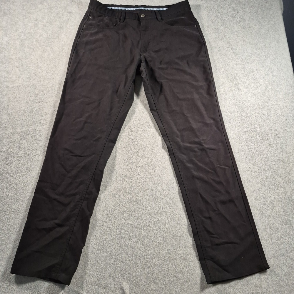 Footjoy Pants Mens 32x32 Black Performance Athletic Fit Golf FJ Tour Stretch